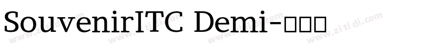 SouvenirITC Demi字体转换 SouvenirITC Demi字体转换